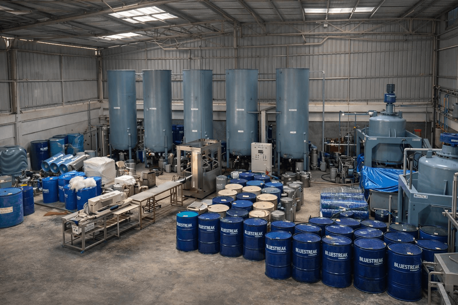Bluestreak manufacturing and storage facility